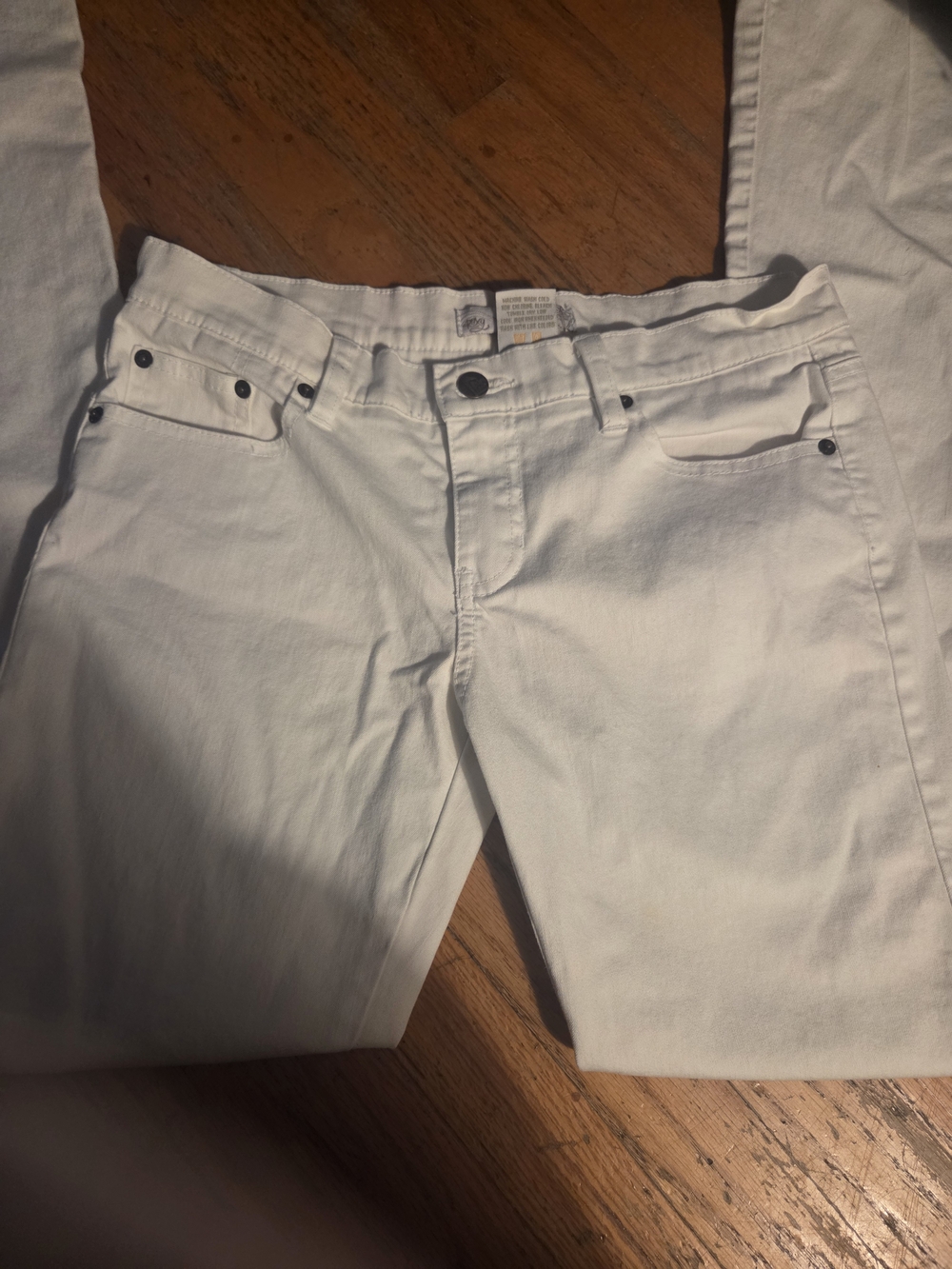 Roxy Cotton White Flare Jeans Juniors Size 7